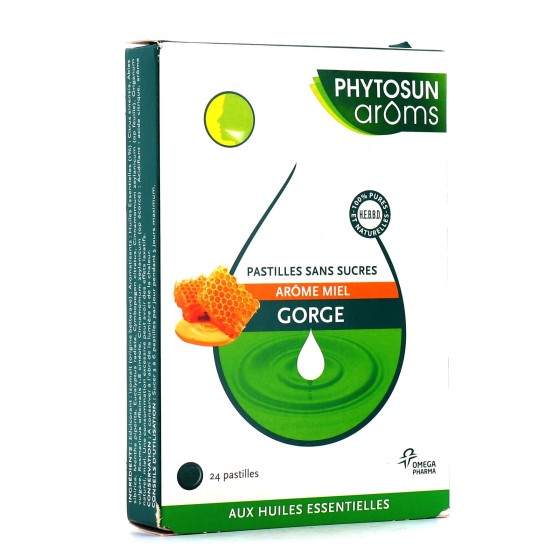 Phytosun Aroms Lozenges Honey without sugar throat 24 Lozenges