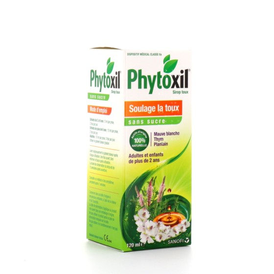 Phytoxil toux sirop sans sucre 120ml