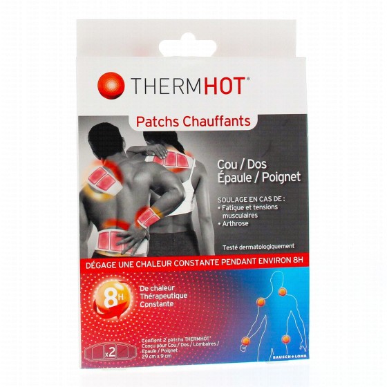 THERMHOT Heating Patches Neck/Back/Shoulder/Wrist Patches x 2