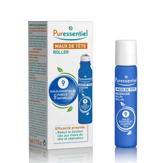 Puressentiel roller maux de tête aux 9 Huiles Essentielles 5ml