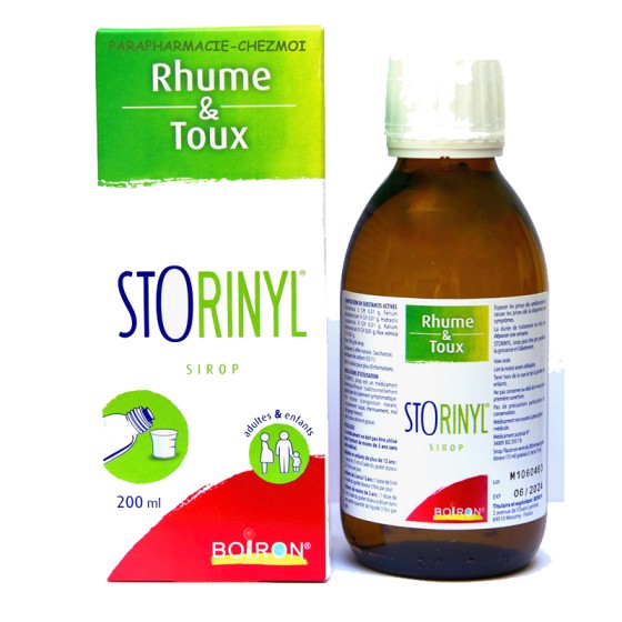 Storinyl Cough and Cold Syrup - 200 ml bottle