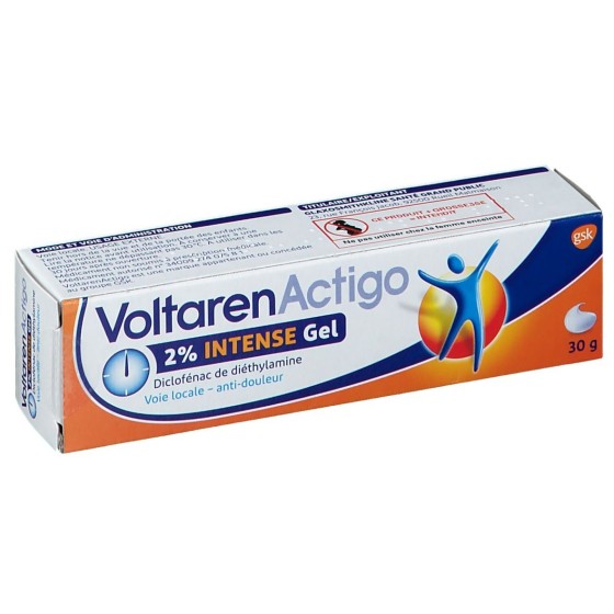 VoltarenActigo 2 % Intense Gel 30g -  Douleur articulaire, arthrose