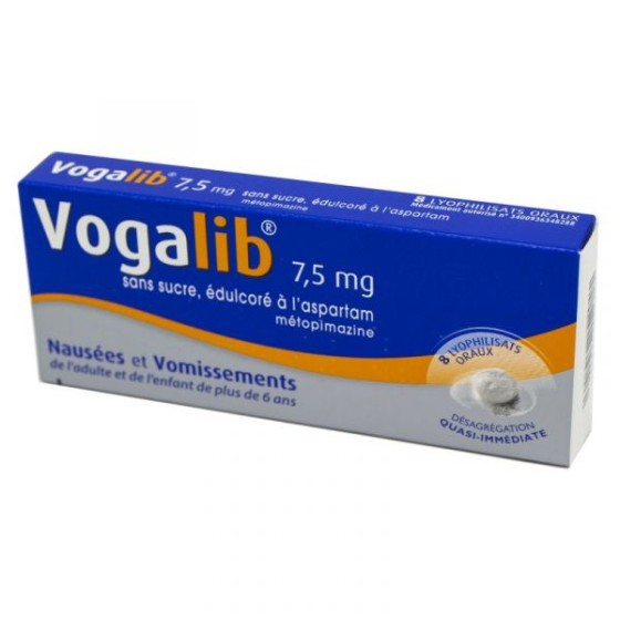 Vogalib 8 comprimés contre la nausée et vomissement