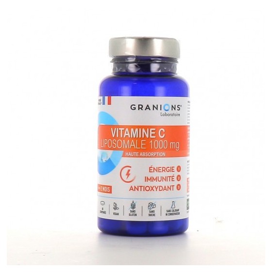 Granions Vitamin C Liposomal 1000 mg 60 tablets - Energy, Immunity, Anti-oxidant
