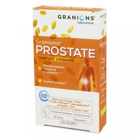 Granions Prostate 40 كبسولات - راحة المسالك البولية