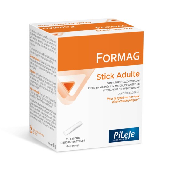 Pileje Formag Adult 20 sticks - Magnesium - Stress, fatigue
