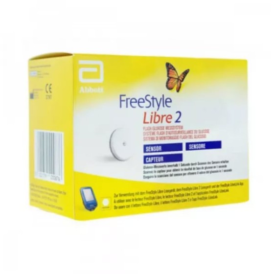 FREESTYLE LIBRE 2 Capteur - Système Flash d'Autosurveillance du Glucose
